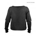 Cropped Sweater, antracite melange, Better Bodies