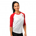 Womens Baseball Tee, scarlet red, Better Bodies