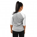 Womens Baseball Tee, grey melange, Better Bodies