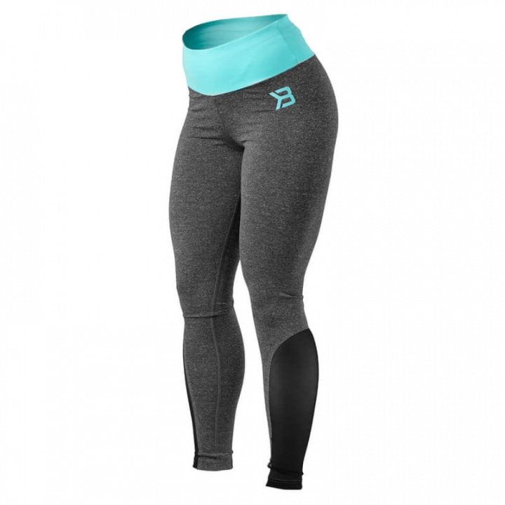 Kolla in BB Shaped Tights, antracite melange/light aqua, Better Bodies hos Sport