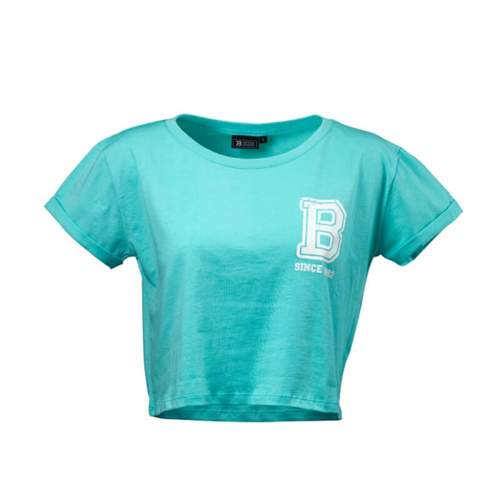 Kolla in Cropped Tee, light aqua, Better Bodies hos SportGymButiken.se