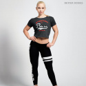 Cropped Tee, antracite melange, Better Bodies
