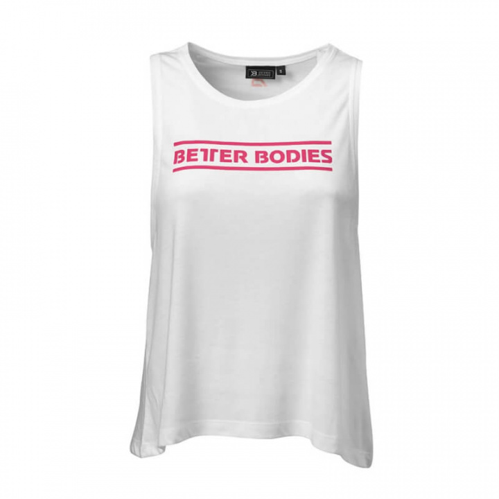 Kolla in Deep Cut Top, white, Better Bodies hos SportGymButiken.se