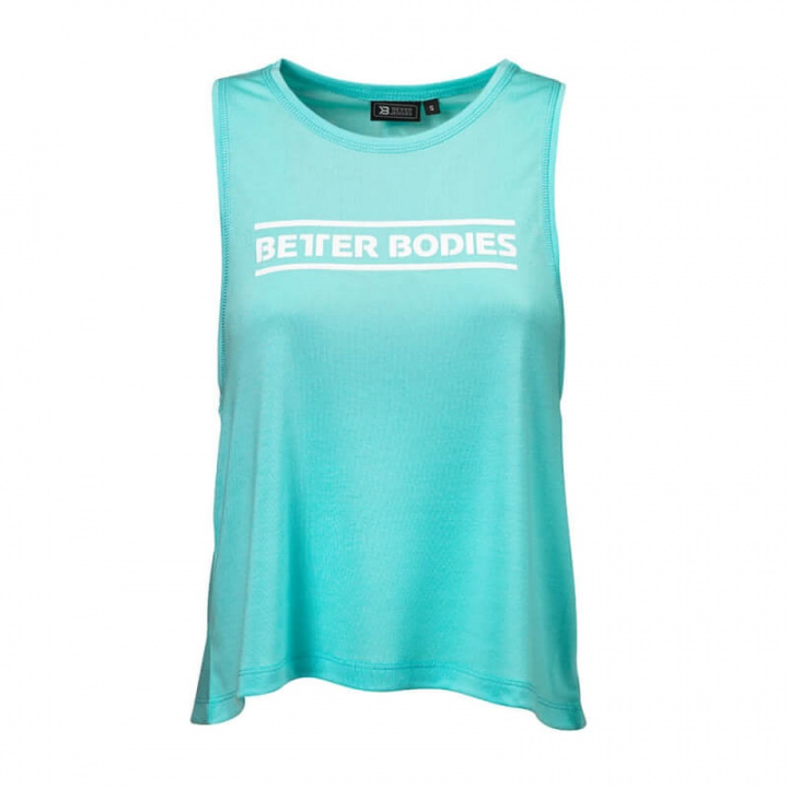 Kolla in Deep Cut Top, light aqua, Better Bodies hos SportGymButiken.se