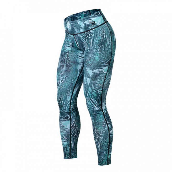 Kolla in Printed Tights, turquoise, Better Bodies hos SportGymButiken.se