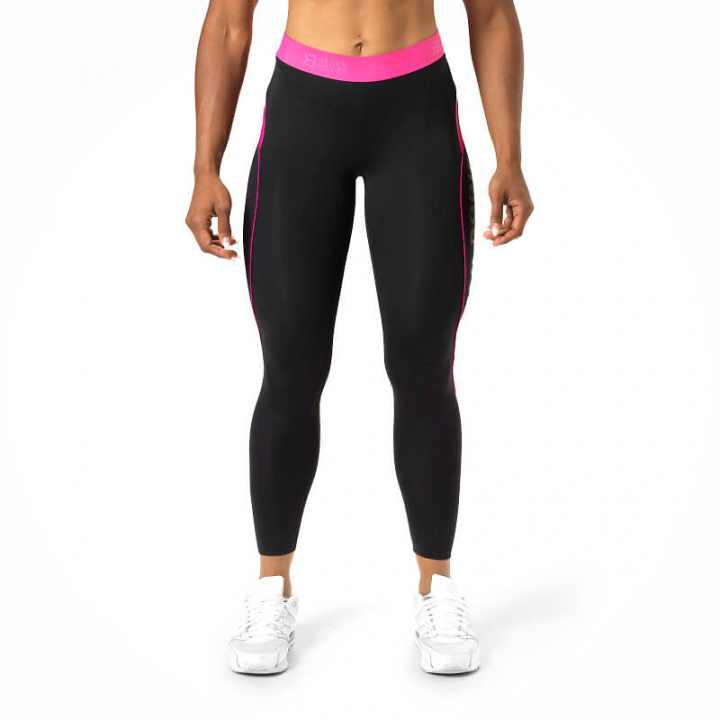 Kolla in Fitness Curve Tights, black/pink, Better Bodies hos SportGymButiken.se