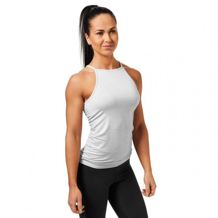 Kolla in Performance Halter, white melange, Better Bodies hos SportGymButiken.se