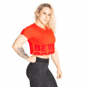 Astoria Cropped Tee, sunset red, Better Bodies