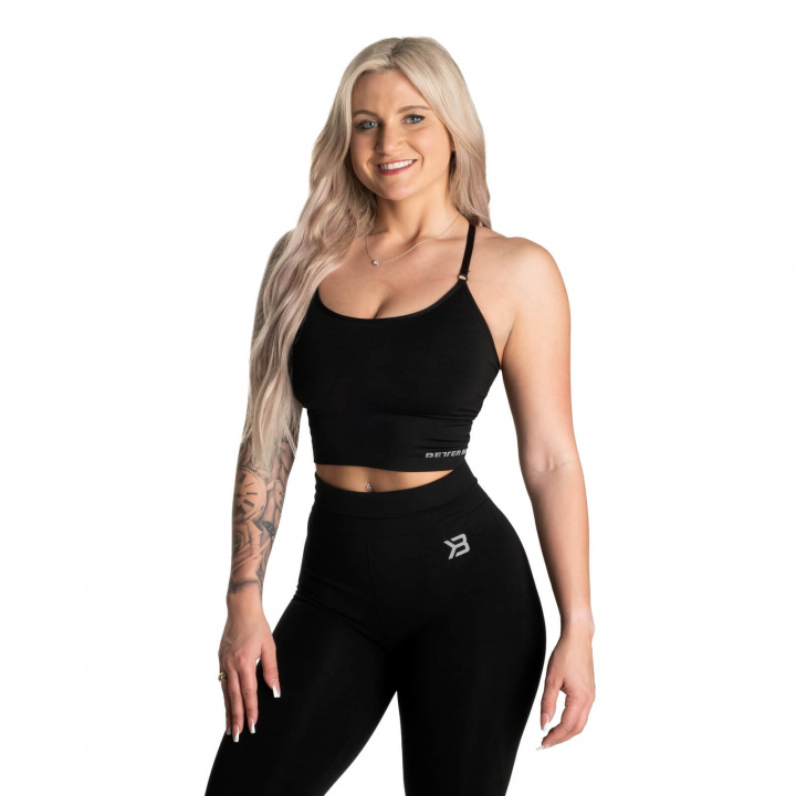 Kolla Astoria Seamless Bra, black melange, Better Bodies hos SportGymButiken.se