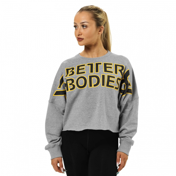 Kolla in Bowery Raw Sweater, greymelange, Better Bodies hos SportGymButiken.se