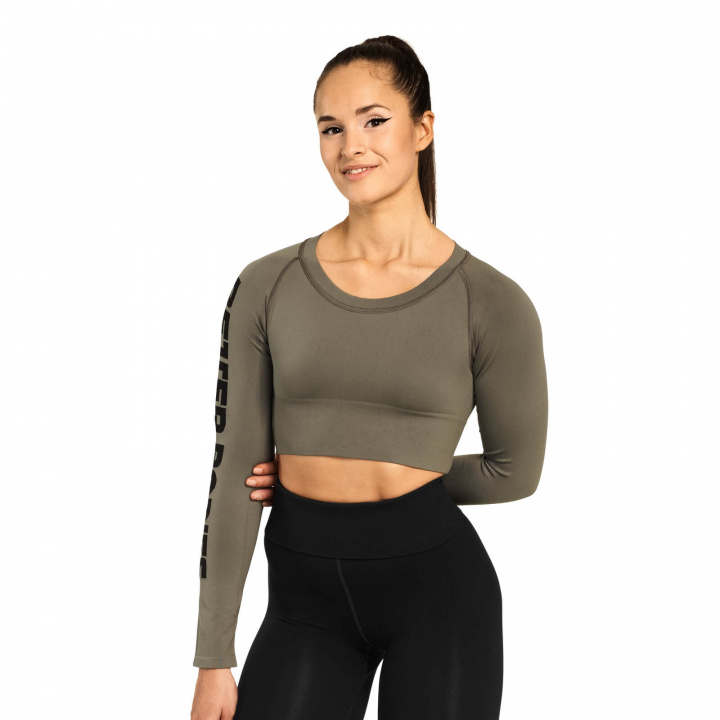 Kolla in Bowery Cropped Ls, wash green, Better Bodies hos SportGymButiken.se