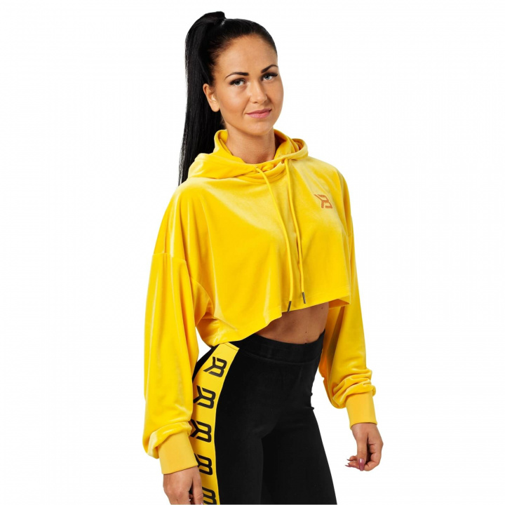 Kolla in Chrystie Crop Hoodie, yellow, Better Bodies hos SportGymButiken.se