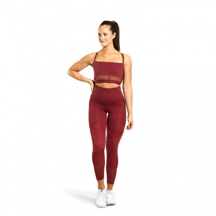 Kolla in Waverly Mesh Bra, sangria red, Better Bodies hos SportGymButiken.se