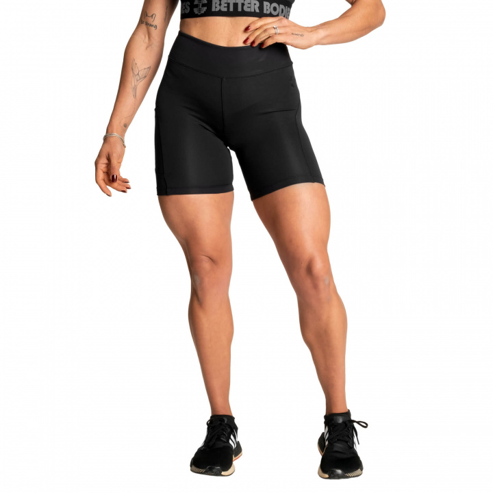 Kolla High Waist Shorts, black, Better Bodies hos SportGymButiken.se