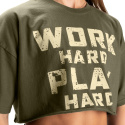 Work Hard Onesize Tee, washed green, Better Bodies