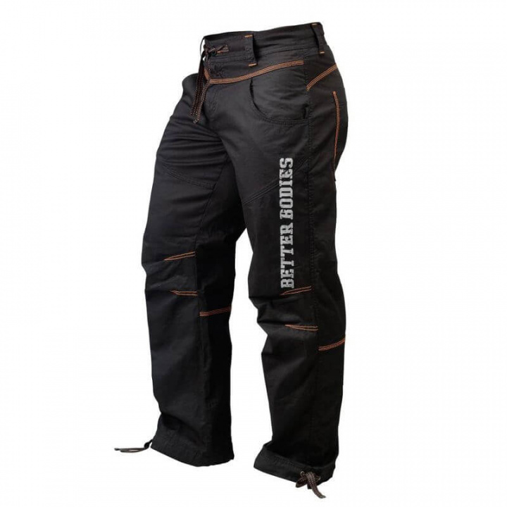 Kolla in Casual Pant, black/orange, Better Bodies hos SportGymButiken.se