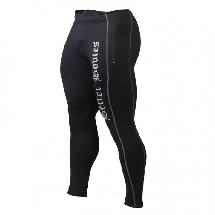 Kolla in Men's Long Tights, black, Better Bodies hos SportGymButiken.se