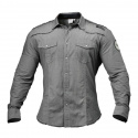 BB Mens Flex Shirt, grey/white, Better Bodies