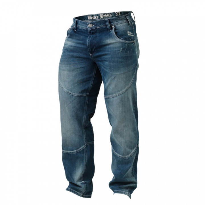 Kolla in Straight Fit Denim, washed blue, Better Bodies hos SportGymButiken.se