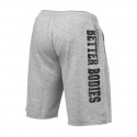 Big Print Sweatshorts, grey melange, Better Bodies