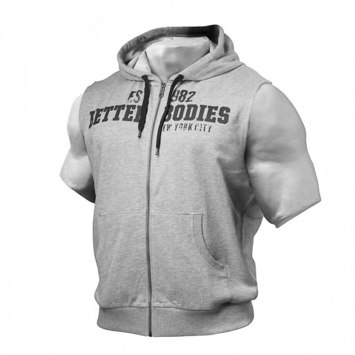 Kolla in Raw S/L Hood, grey melange, Better Bodies hos SportGymButiken.se