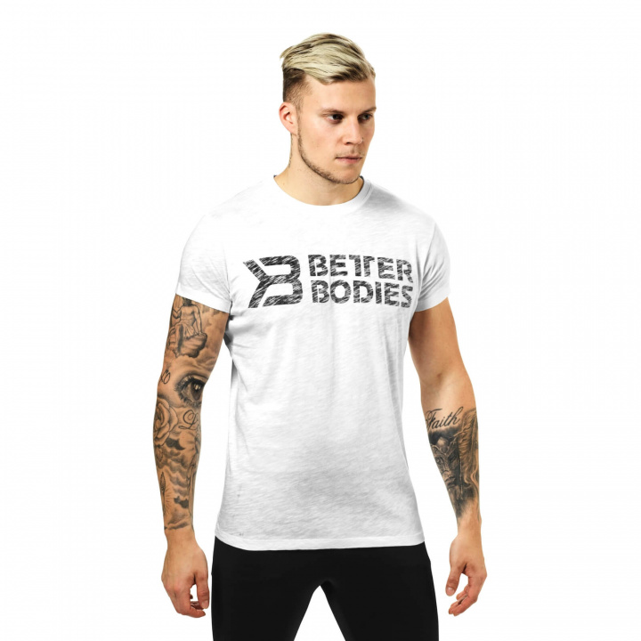 Kolla in Symbol Printed Tee, white, Better Bodies hos SportGymButiken.se