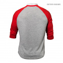 Men\'s Baseball Tee, red/grey melange, Better Bodies