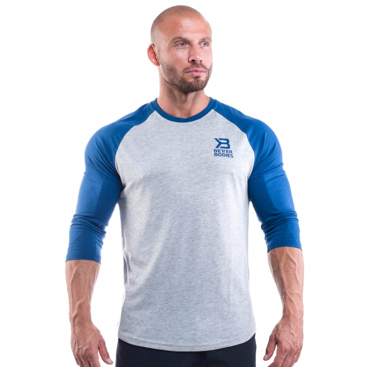 Kolla in Men's Baseball Tee, navy, Better Bodies hos SportGymButiken.se