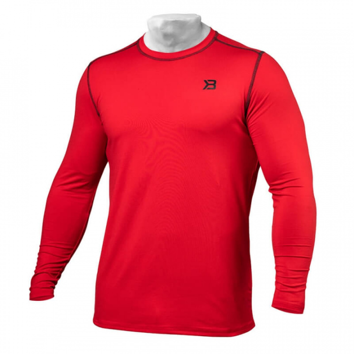 Kolla in Performance Long Sleeve, bright red, Better Bodies hos SportGymButiken.