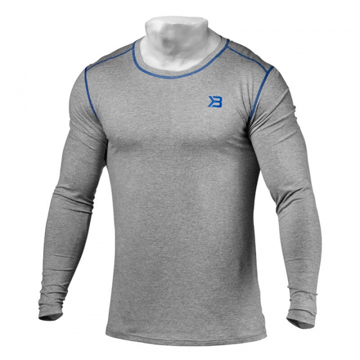 Kolla in Performance Long Sleeve, grey melange, Better Bodies hos SportGymButike