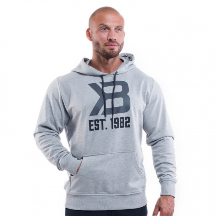 Kolla in Gym Hoodie, grey melange, Better Bodies hos SportGymButiken.se