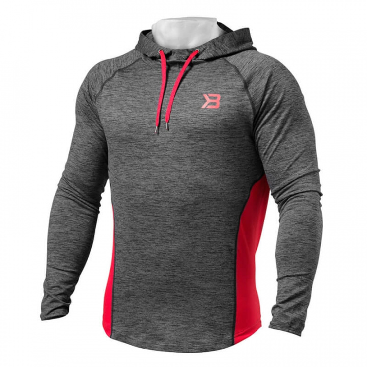 Kolla in Performance Mid Hood, graphite/red, Better Bodies hos SportGymButiken.s