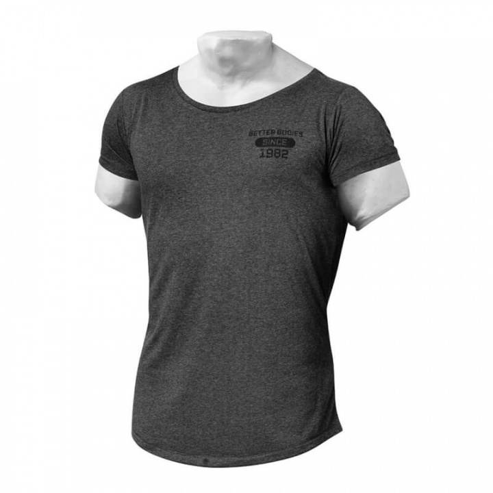 Kolla in Tribeca Tee, antracite melange, Better Bodies hos SportGymButiken.se