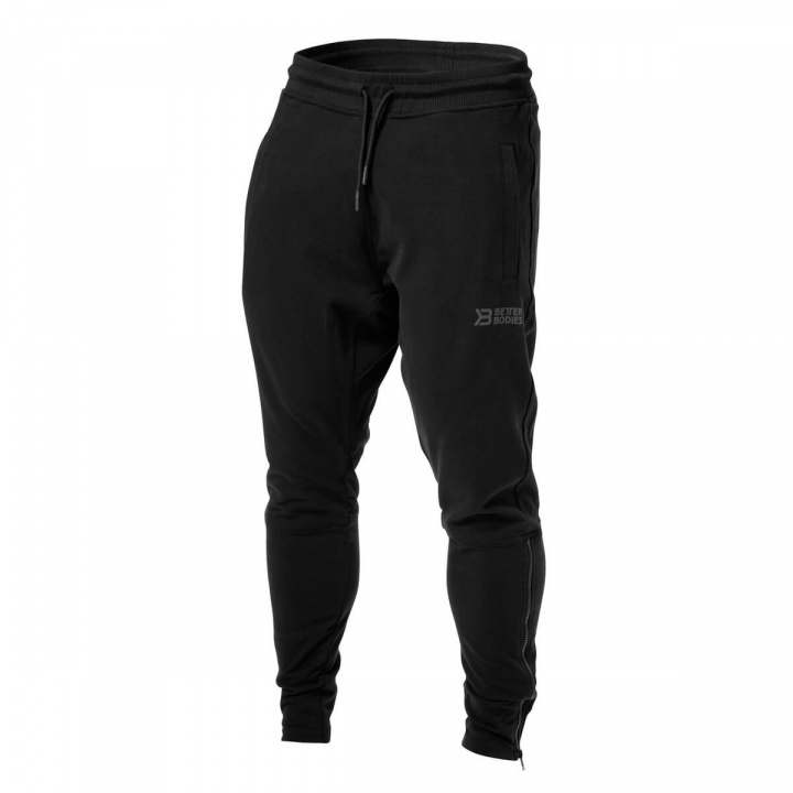 Kolla in Harlem Zip Pants, black, Better Bodies hos SportGymButiken.se