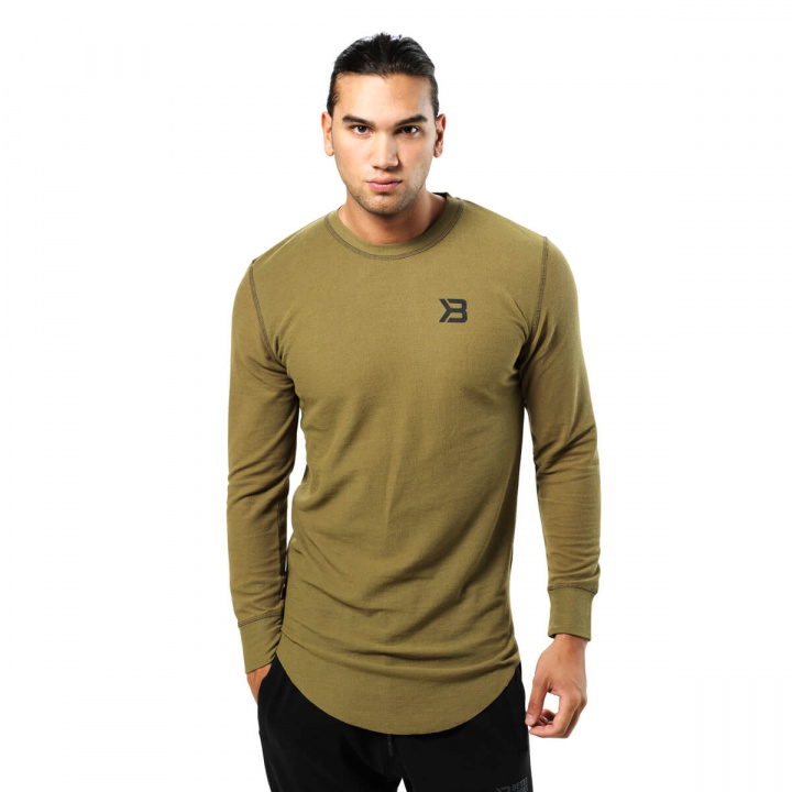 Kolla in Harlem Thermal L/S, military green, Better Bodies hos SportGymButiken.s