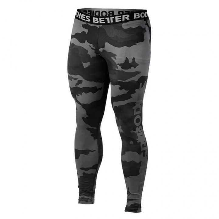 Kolla in Hudson Logo Tights, dark camo, Better Bodies hos SportGymButiken.se