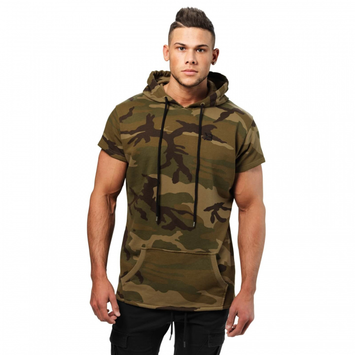 Kolla in Bronx T-Shirt Hoodie, military camo, Better Bodies hos SportGymButiken.