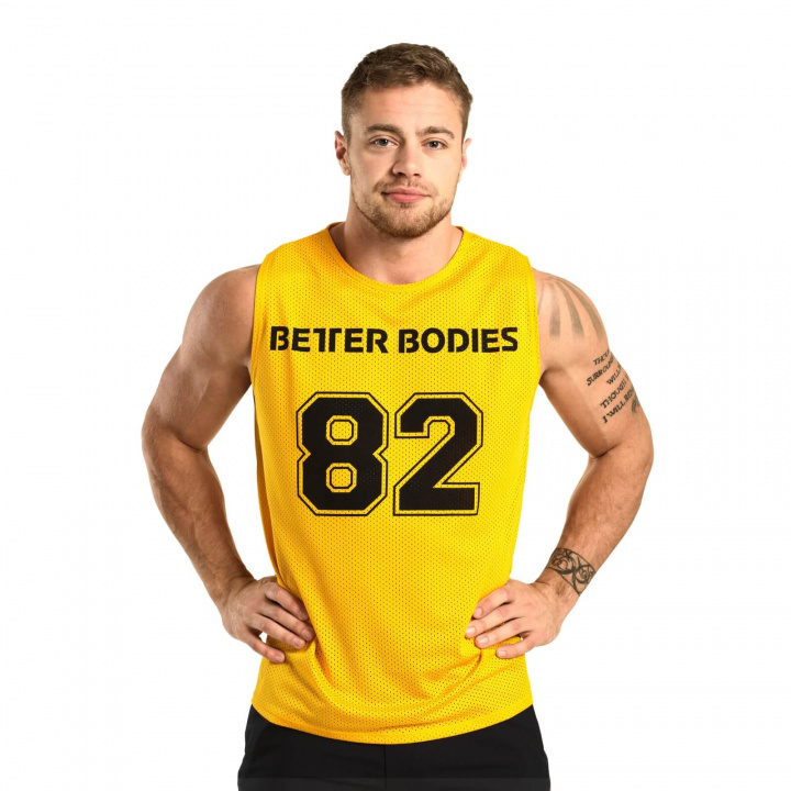 Kolla in Fulton Mesh Tank, yellow, Better Bodies hos SportGymButiken.se