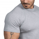 Gym Tapered Tee, light grey melange, Better Bodies