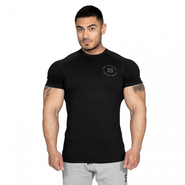 Kolla in Gym Tapered Tee, black, Better Bodies hos SportGymButiken.se