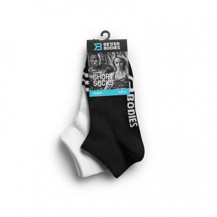Kolla in Short Socks, black/white, Better Bodies hos SportGymButiken.se