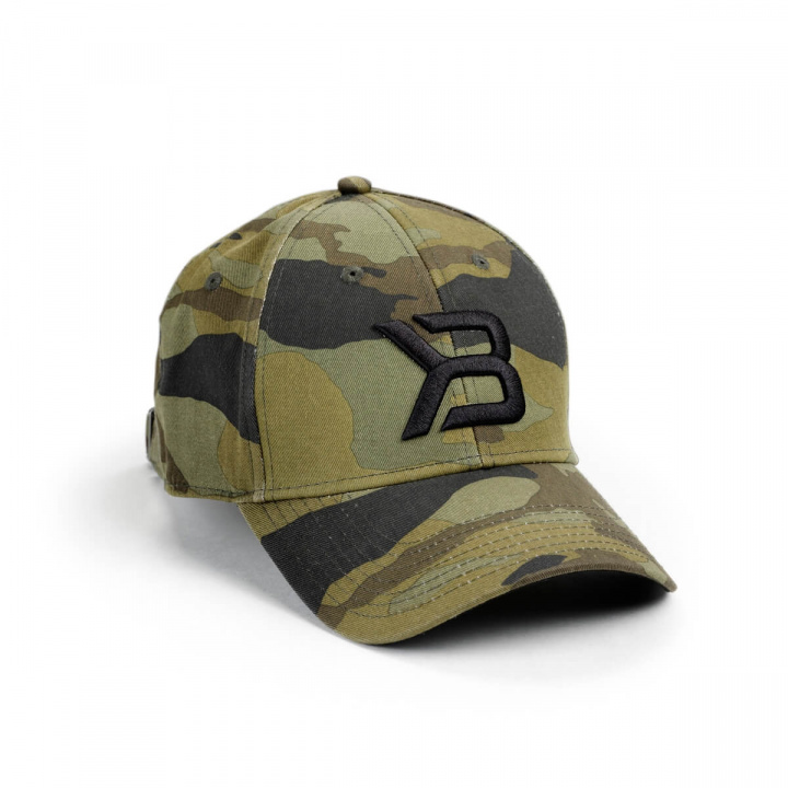Kolla in BB Baseball Cap, green camoprint, small/medium hos SportGymButiken.se