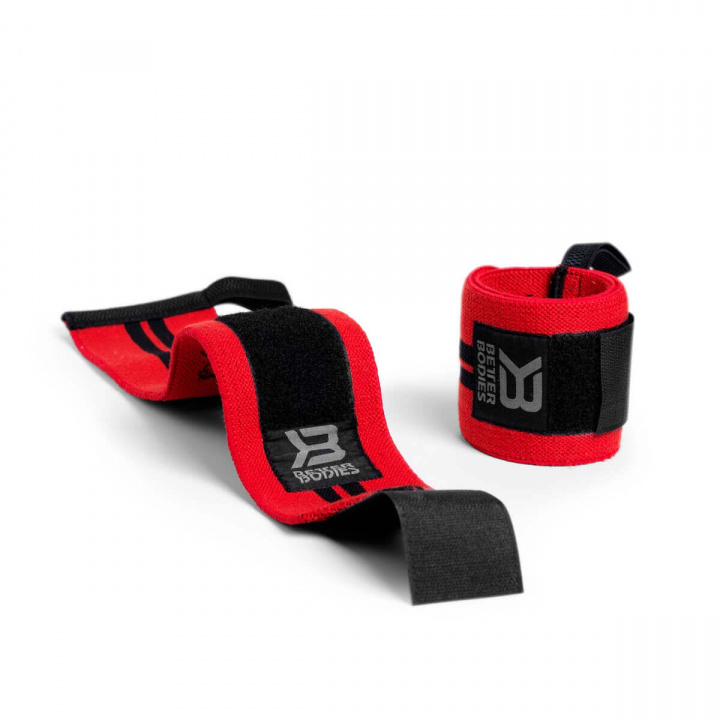 Kolla in BB Wrist Wrap 18 inch, bright red, Better Bodies hos SportGymButiken.se