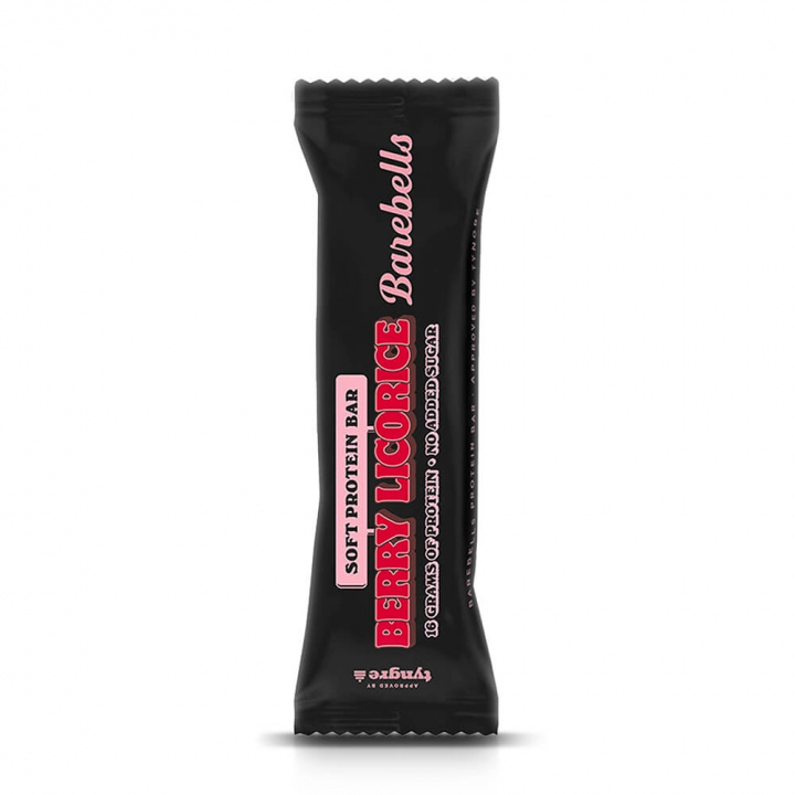 Kolla Barebells Soft Bar, 55 g, Berry Licorice hos SportGymButiken.se
