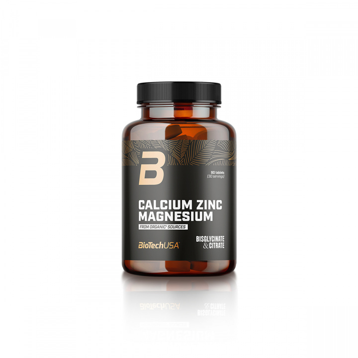 Kolla in Calcium Zinc Magnesium, 100 tabletter, BioTech USA hos SportGymButiken.