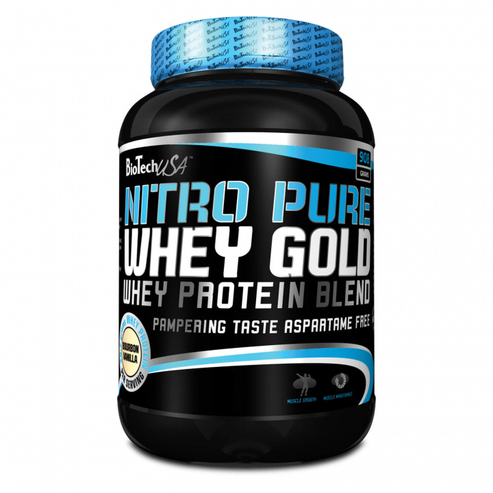 Kolla in Nitro Pure Whey Gold, 908 g, BioTech USA hos SportGymButiken.se