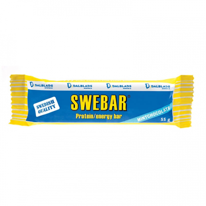 Kolla in Swebar, 55 g, mintchocolate hos SportGymButiken.se