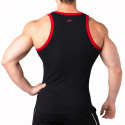 Bodydesigned Ribsinglet, svart/röd, Dcore