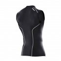 Compression Sleeveless Top, black/black, 2XU