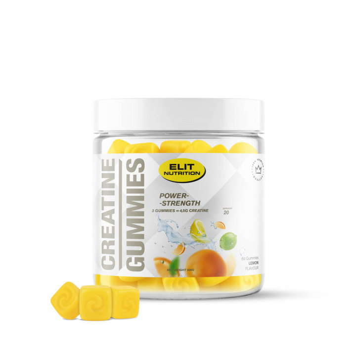 Creatine Gummies Lemon, 60 st i gruppen Kosttillskott / Kreatin hos Sportgymbutiken.se (EN-204)